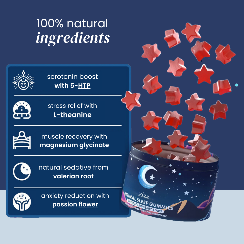 zizz all-natural melatonin-free sleeping gummies