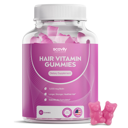 hair growth gummies with biotin & vitamins